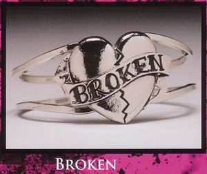 Show product details for Broken Heart Cuff Bracelet by Rock Rebel