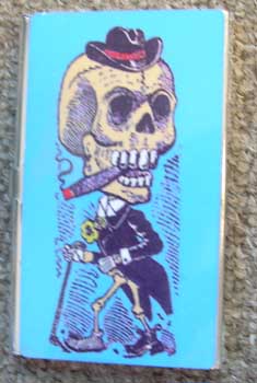 Skeleton With Cigar Business Card Holder