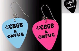CBGBs Guitar Pick Earring