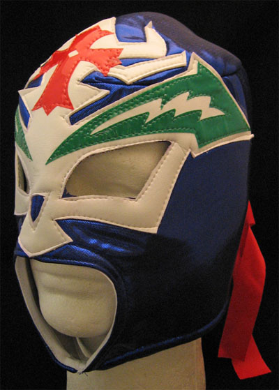 Lucha Libre Wrestling Mask- Crazy Boy (Blue)