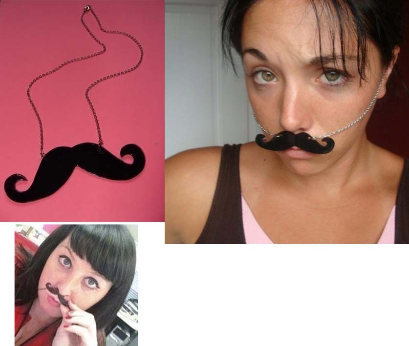 Dali Mustache Necklace by Little Angels