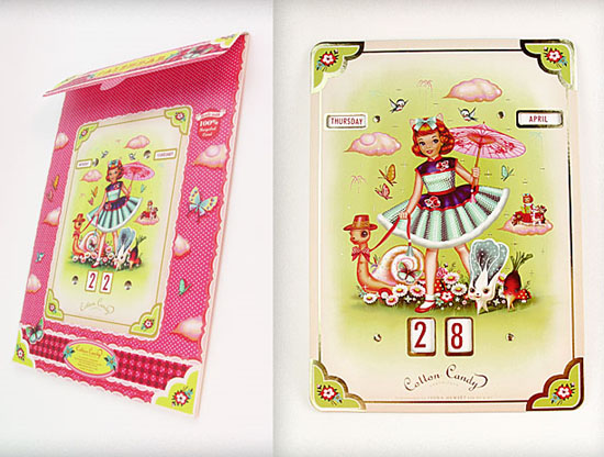 Cotton Candy Perpetual Calendar by Dumpling Dynasty 