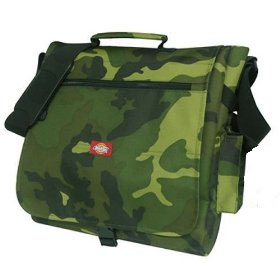 Show product details for Basic Messenger Bag by Dickies In GREEN CAMO (style#614) (Sale price!)