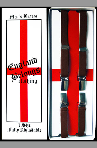 1/2" Braces by England Belongs- BROWN - SALE