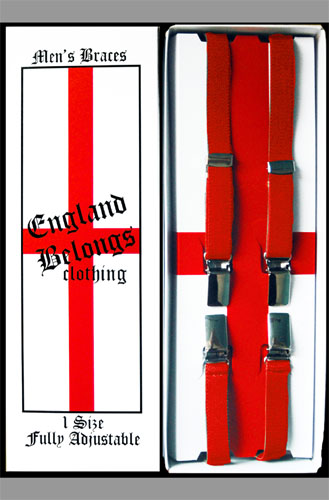 1/2" Braces by England Belongs- RED