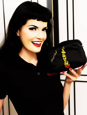 Show product details for Devil Doll Cosmetic Bag by Evil Brand - SALE
