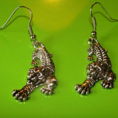 El Tiger Dangling Earrings by Little Angels - SALE