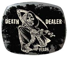 Death Dealer Belt Buckle by Felon Clothing (bb311) - SALE