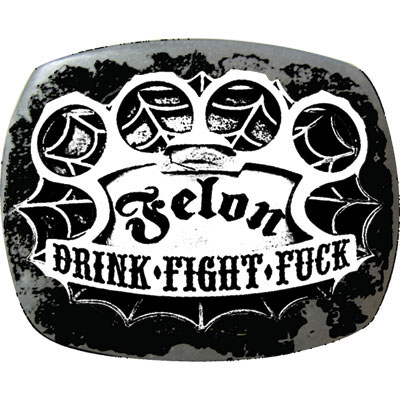 Knuckle Duster Printed Belt Buckle by Felon Clothing  (bb340)