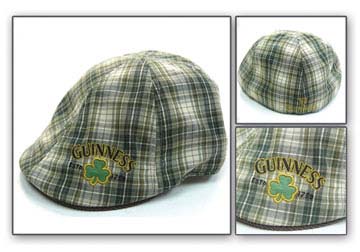 Guinness- Green Plaid Ivy hat