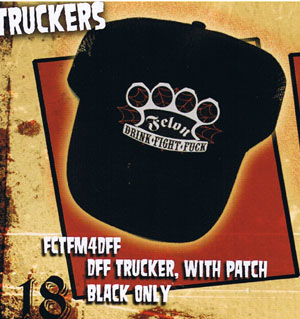 Drink Fight Fuck trucker hat by Felon Clothing
