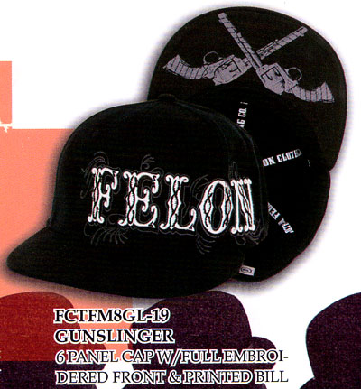 Gunslinger Embroidered hat by Felon Clothing