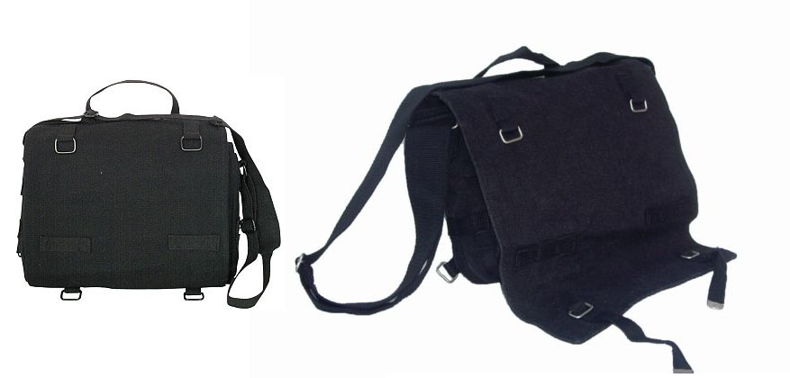 Large Surplus Combat Shoulder Bag- BLACK