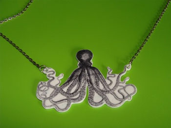 Floating Octopus Necklace by Little Angels