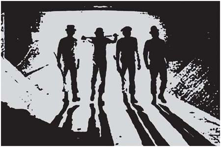 Clockwork Orange- Tunnel Silohuette poster
