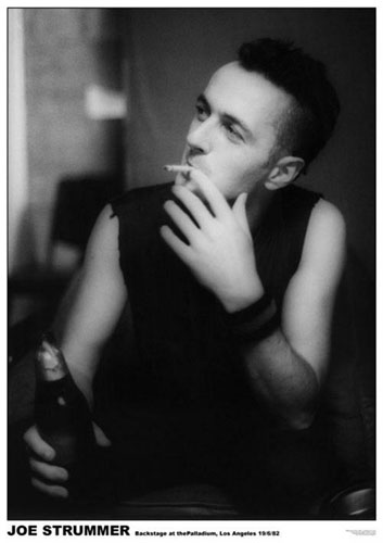 Joe Strummer- Smoking poster
