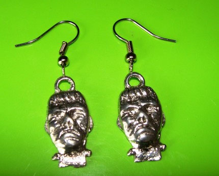 Frankenstein Dangling Earrings by Little Angels - SALE