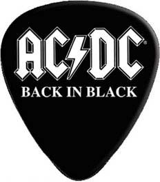 AC/DC- Back In Black Guitar Pick