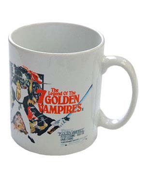 Hammer Films- Legend Of The 7 Golden Vampires coffee mug by Darkside  - SALE