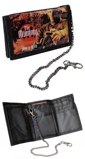 Mummy- Pic on a vinyl tri-fold chain wallet by Darkside - SALE