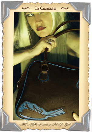 Show product details for La Cucarachs Shoulder Bag by Hells Belles