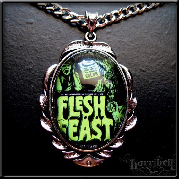 Flesh Feast Zombie Necklace by Horribell - SALE
