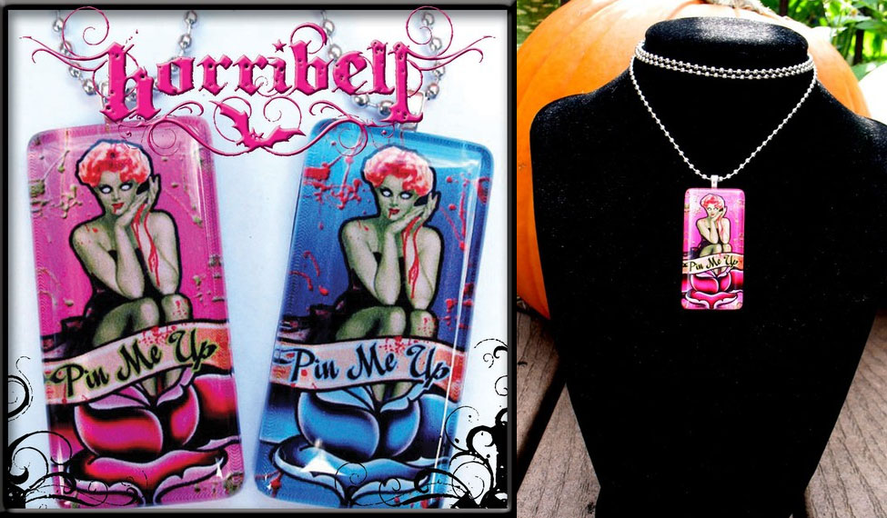 Pin Me Up Zombie Necklace by Horribell - SALE