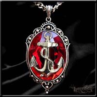 Anchor Necklace in RED by Horribell