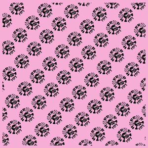 Horrorpops- Skulls on a pink bandana