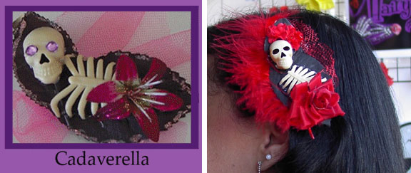 Show product details for Cadaverella hair clips by Hairy Scary