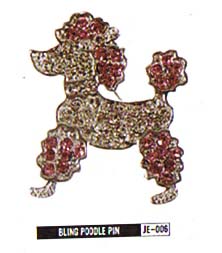 Show product details for SALE - Rhinestone Necklace by Liquor Brand Clothing- Poodle
