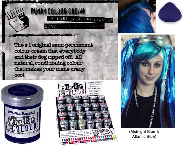 Midnight Blue Semi Permanent Cream Dye by Punky Colour