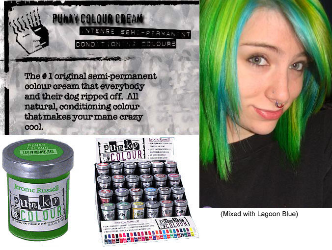Spring Green Semi Permanent Cream Dye by Punky Colour