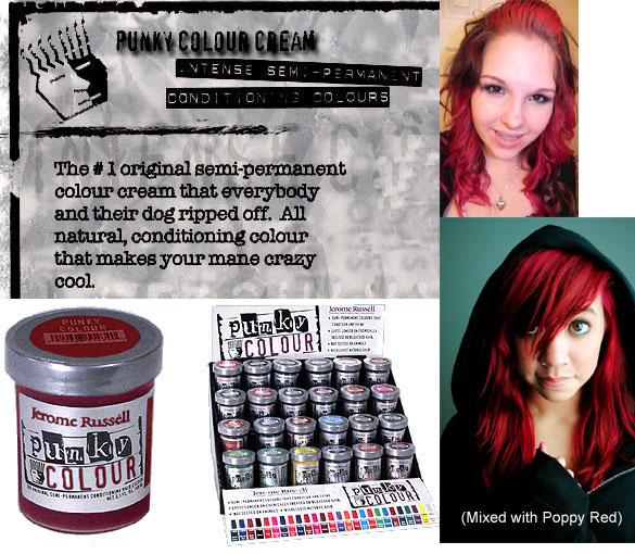 Red Wine Semi Permanent Cream Dye by Punky Colour