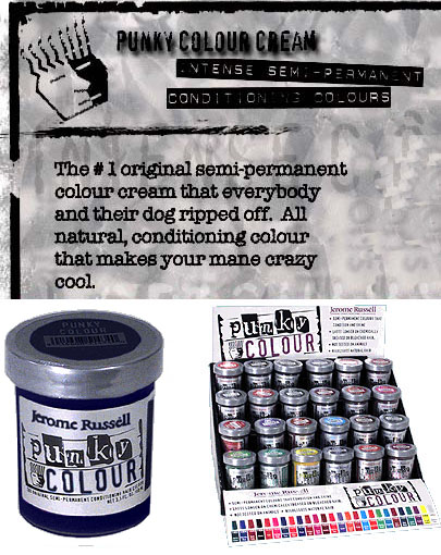 Show product details for Blue Black Semi Permanent Cream Dye by Punky Colour