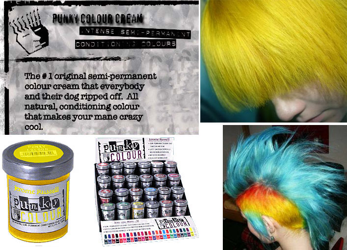 Bright Yellow Semi Permanent Cream Dye by Punky Colour