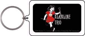 Alkaline Trio- Girl With Scissors Lucite Keychain
