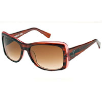 Kabuki Girl Sunglasses by Tres Noir- PEACHY BROWN