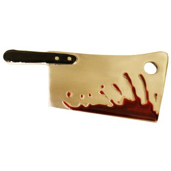 Show product details for Bloody Cleaver belt buckle by Kreepsville 666 (bb428)
