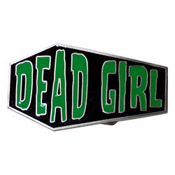 Show product details for Dead Girl Coffin belt buckle by Kreepsville 666 (bb408)