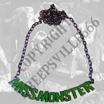 Miss Monster Necklace by Kreepsville 666
