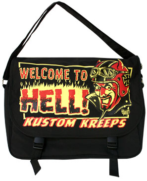 Welcome to Hell Messenger Bag by Kustom Kreeps / Sourpuss - SALE