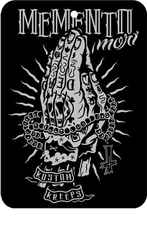 Kustom Kreeps Memento Mori air freshener (Leather)