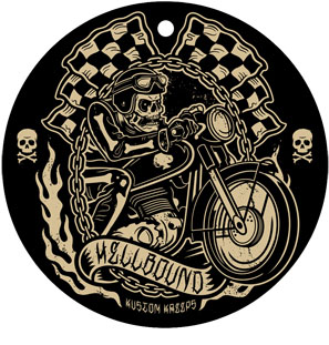 Kustom Kreeps Hellbound air freshener (Coffee)