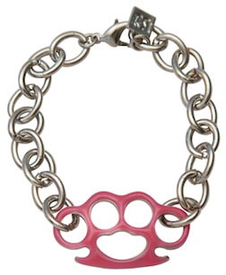 Pink Brass Knuckles Bracelet by Kitsch N Kouture