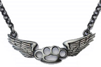 Flying Knux Necklace by Kitsch N Kouture