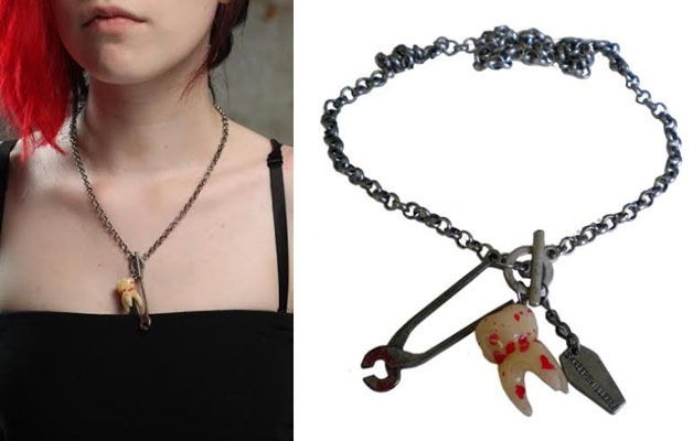 Breaking Teeth Necklace by Kreepsville 666