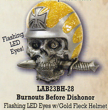 Burnout Belt Buckle With Flashing Eyes by Lucky 13 (bb310) 