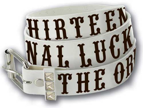 Big Tex White Leather belt by Lucky 13 - SALE