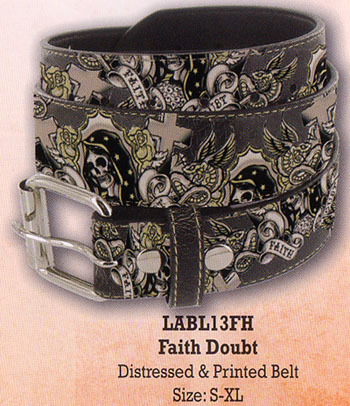 Faith & Doubt belt by Lucky 13